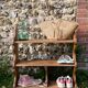 Old wooden shelf