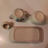 Ceramic dinette - Sugar bowl, creamer, dish set.