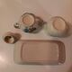 Ceramic dinette - Sugar bowl, creamer, dish set.