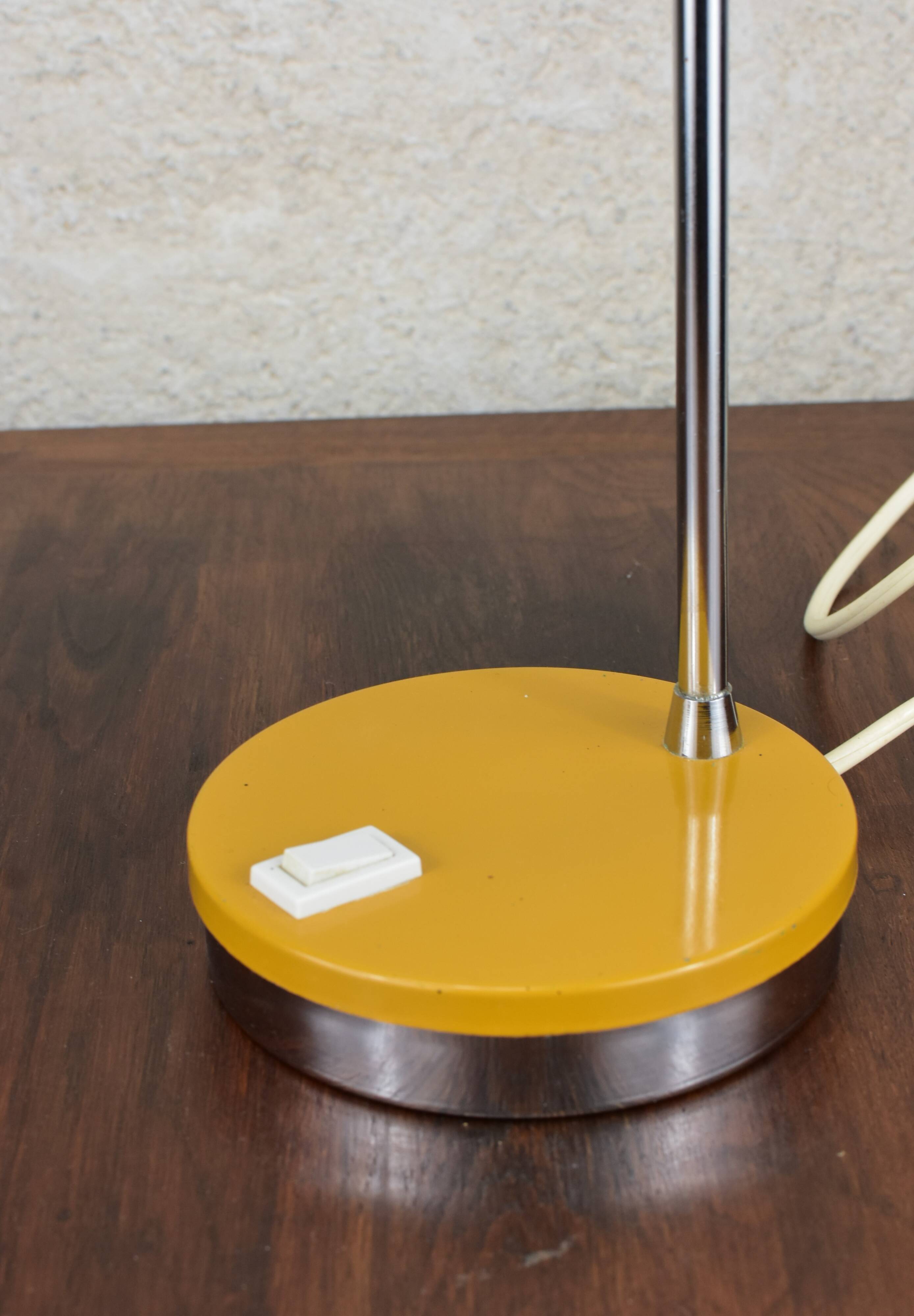 vintage mustard lamp