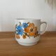 Vintage duo de tasses décor fleuri Monopoli