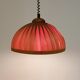 Teak slat hanging lamp 1960