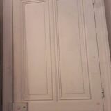 Haussmannian door 83x220 with old glazed transom frame 102x300 chassis