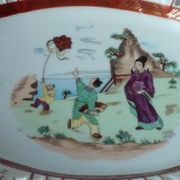 Pierced porcelain basket from Bavaria, Asian decorative bread basket.