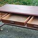 Farm table early 20th century 3 spacer drawers 180cm