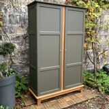 Parisian solid oak wardrobe 1960