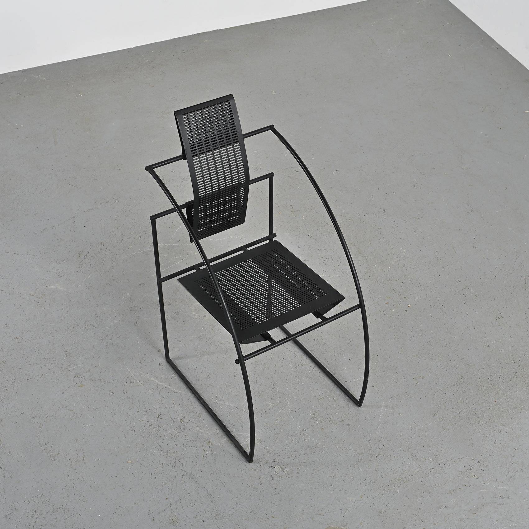 Pair of Quinta model chairs by Mario Botta, Alias circa 1985