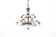 Brass chandelier from the 1950s, Western Europe.