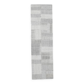 2x8 Kilim White Black Solid Kilim Runner Rug, 72x254Cm
