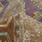 Purple & Brown Oriental Vintage Rug, 107x172Cm