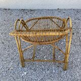 Rattan shell chair