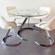 Dining set by Euro International steel Belgique 1970's