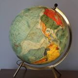TARIDE glass luminous terrestrial globe 1966