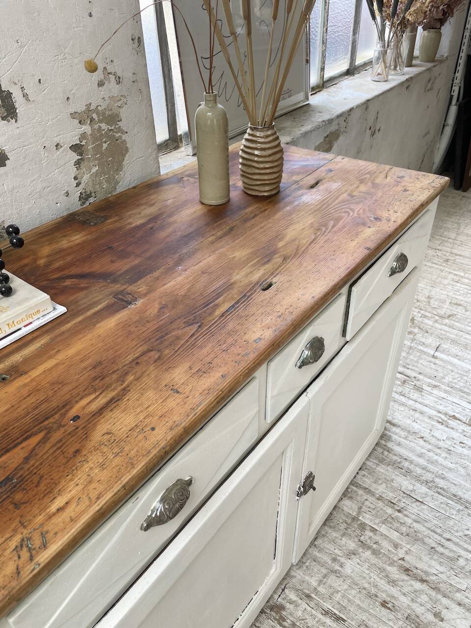 White patina sideboard craft furniture