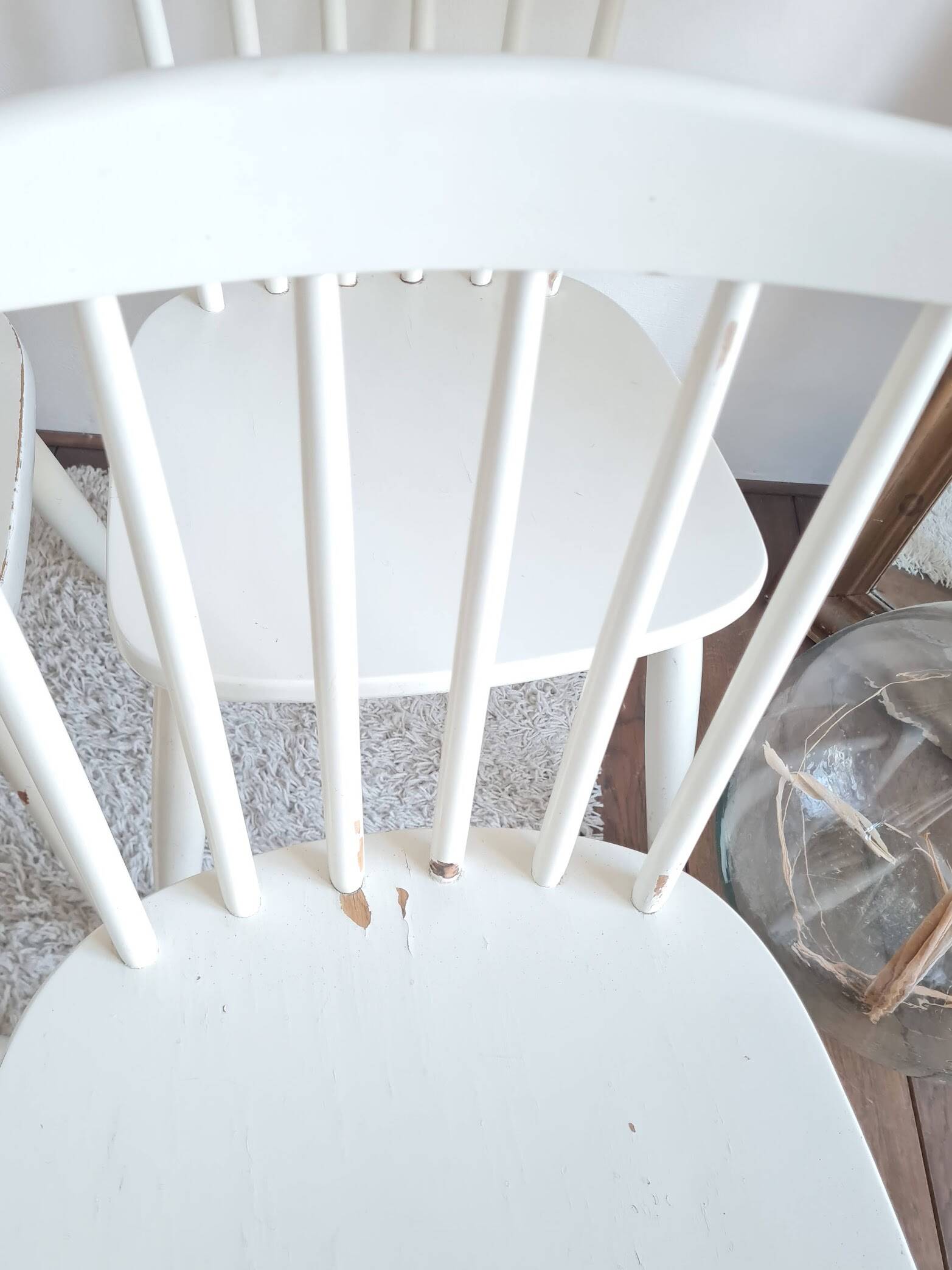 Set of six vintage Scandinavian chairs