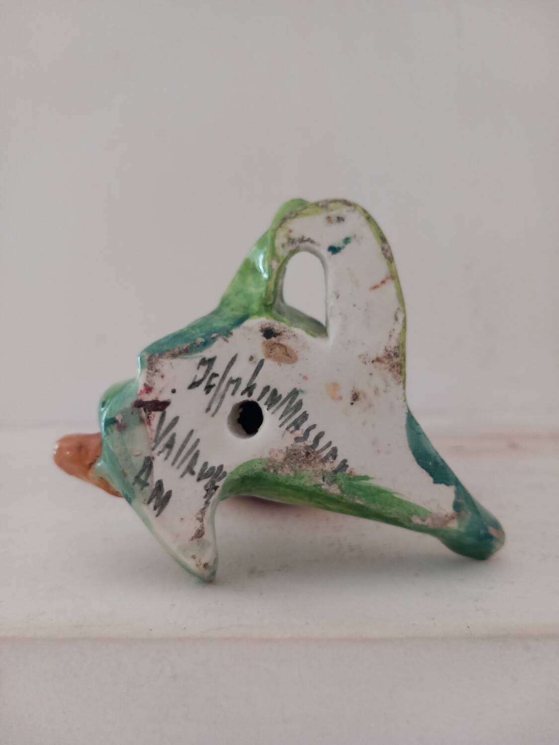 Vase delphin massier