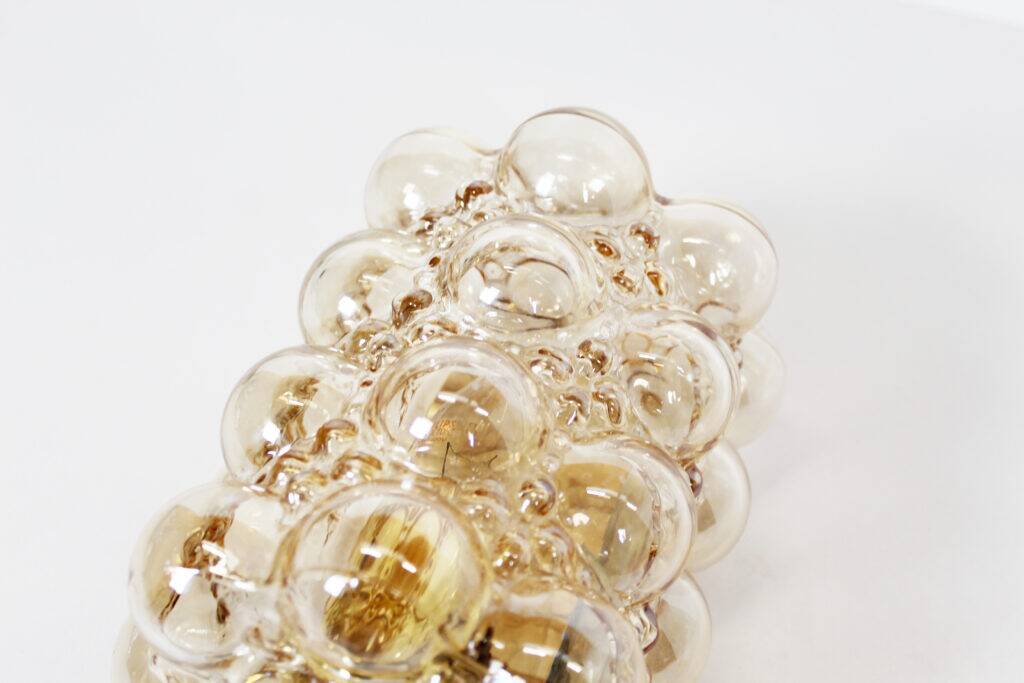Single Murano glass 'bubble' sconce by Helena Tynell for Glashutte Limburg