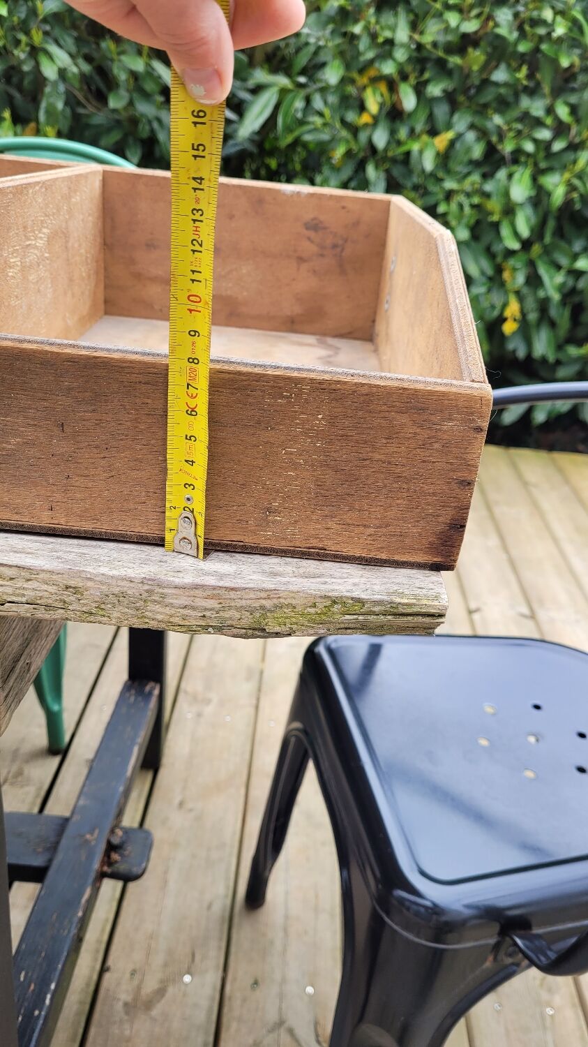 Industrial shelf with wooden lockers