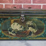 Chromolithographed box pattern cats
