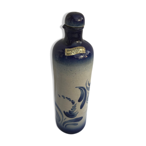 Bouteille grès bleu & gris alsace