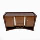 Art Decò Italian Walnut and Maple Sideboard, 1930s
