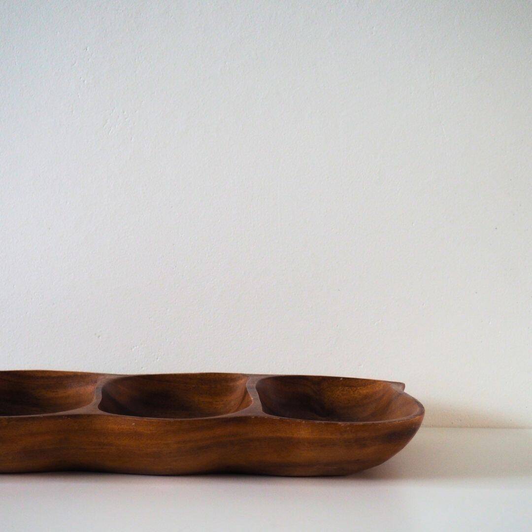 1960S Wooden Serving Dish