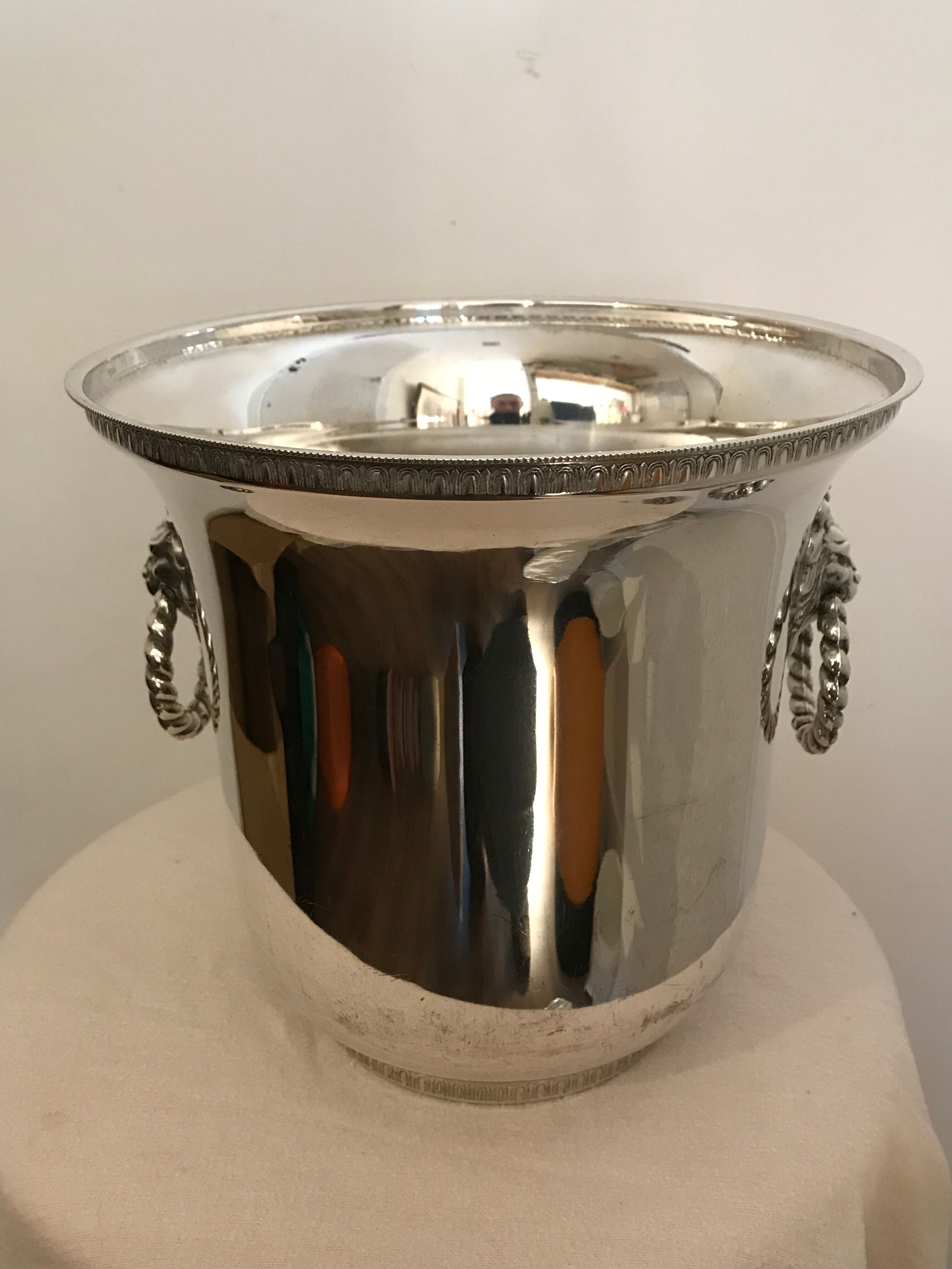 Silver champagne bucket, 19th century