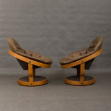 Armchairs designed by Oddmund Vad in  1970