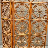 4-leaf peacock rattan screen