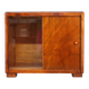 Vitrine Art Déco à portes coulissantes, Tchécoslovaquie, années 1940