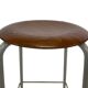 Vintage school stool, 1970s industrial design, Dutch minimalist