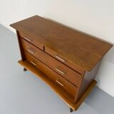 Ancienne commode vintage design français des années 50 pieds compas