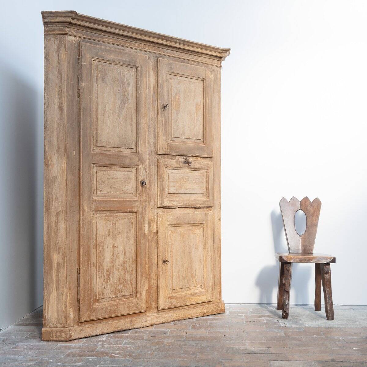 Antique Wooden Corner Cabinet, 1880