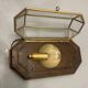 Wooden Brass Sconces Set of 2