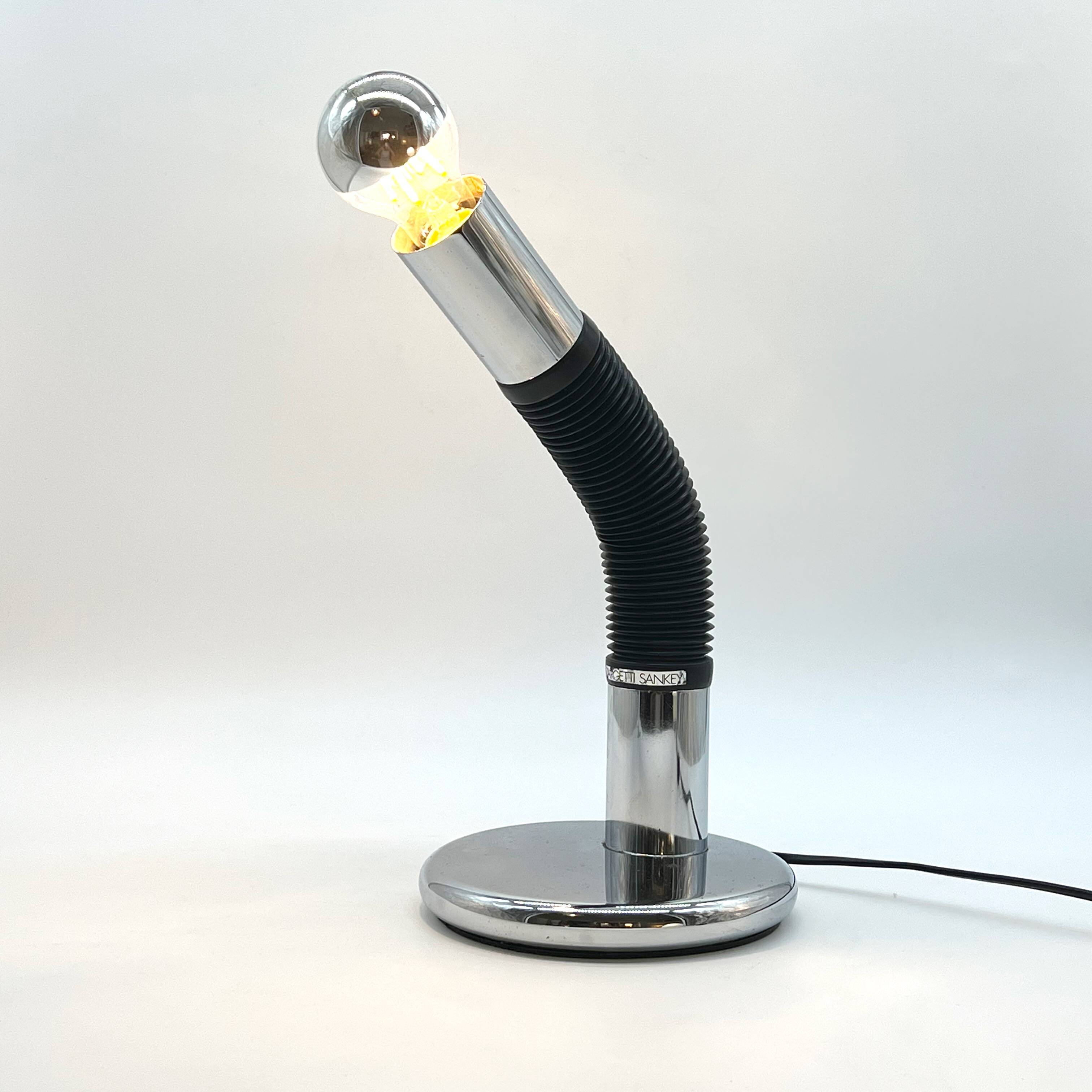 “Elbow” lamp in articulated metal by E. Bellini for Targetti Sankey, Ital