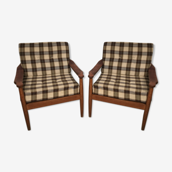 Scandinavian, Danish, vintage, 60s armchairs