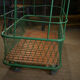 Former factory trolley with wheels from the 1950s