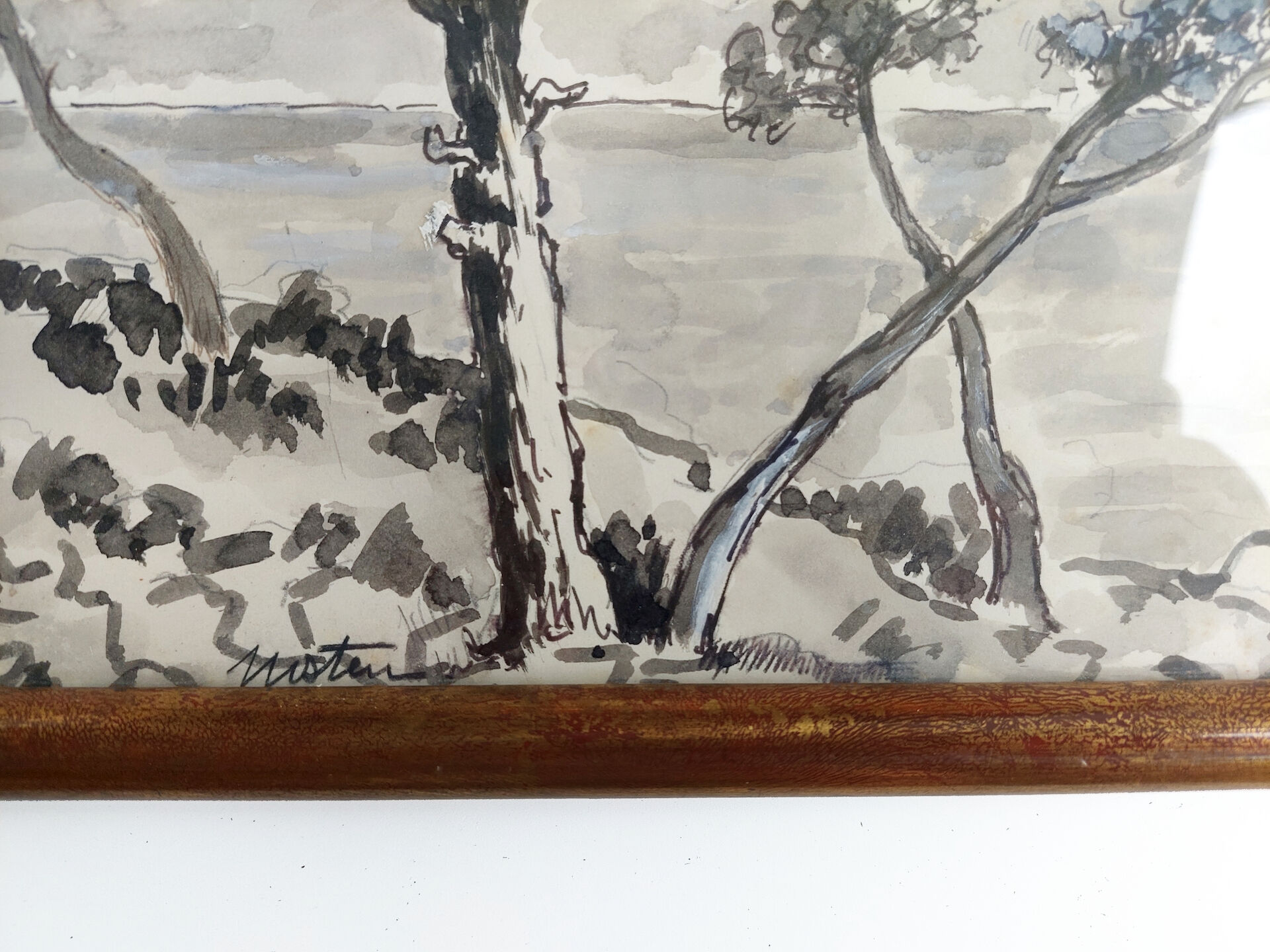 Provencal landscape painting