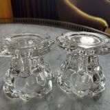 Glass candlesticks