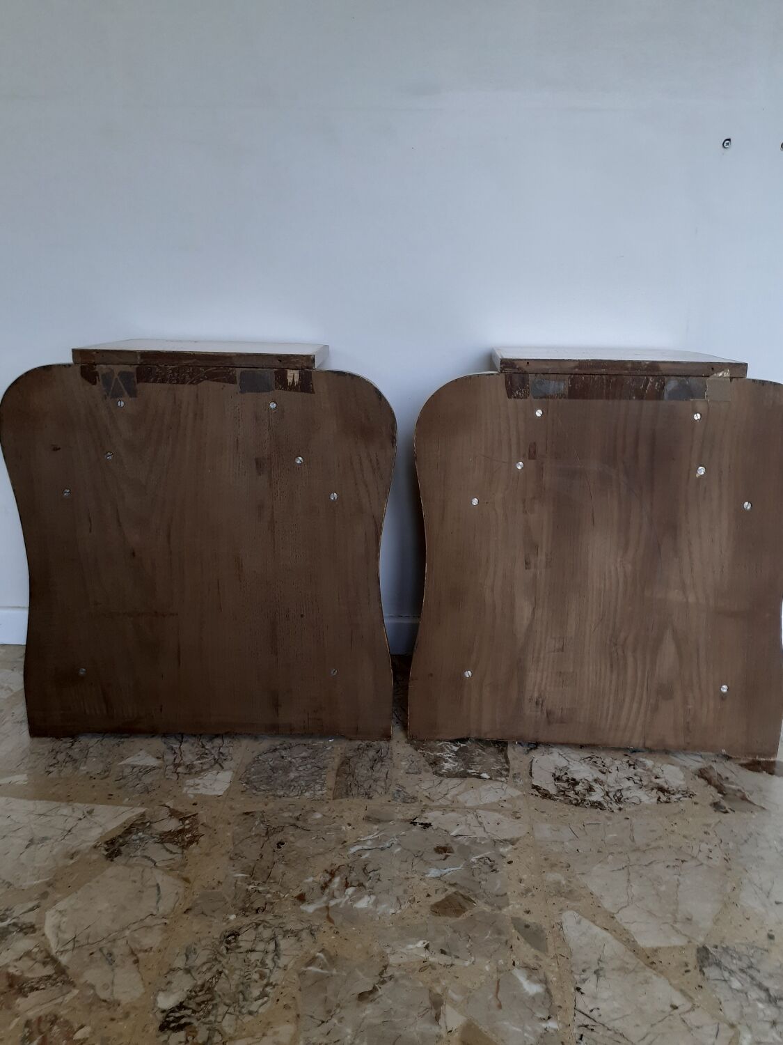 Pair of art deco bedside tables