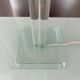 Vintage Hollywood Regency Acrylic Table Lamp with Original Woven Shade