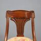 Antique Louis-Philippe chairs in walnut and fabric, Italy, 19th century.