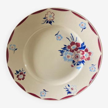 Hollow dish with vintage flowers