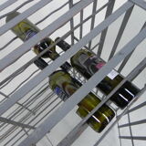Steel wine rack for 200 bottles
