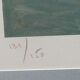 Lithograph by Georges Laporte, signed and numbered, landscape of Brittany.