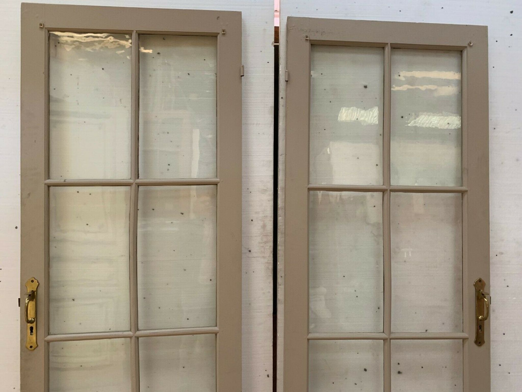 Old double-sided glass door 20th century