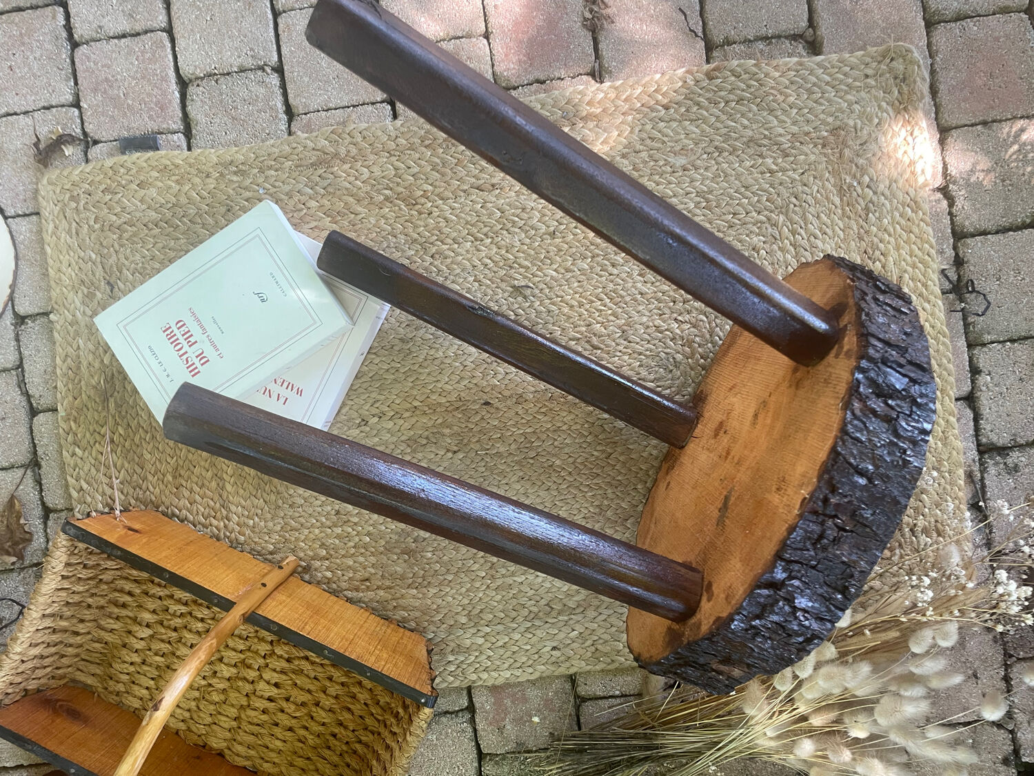 Brutalist tripod stool