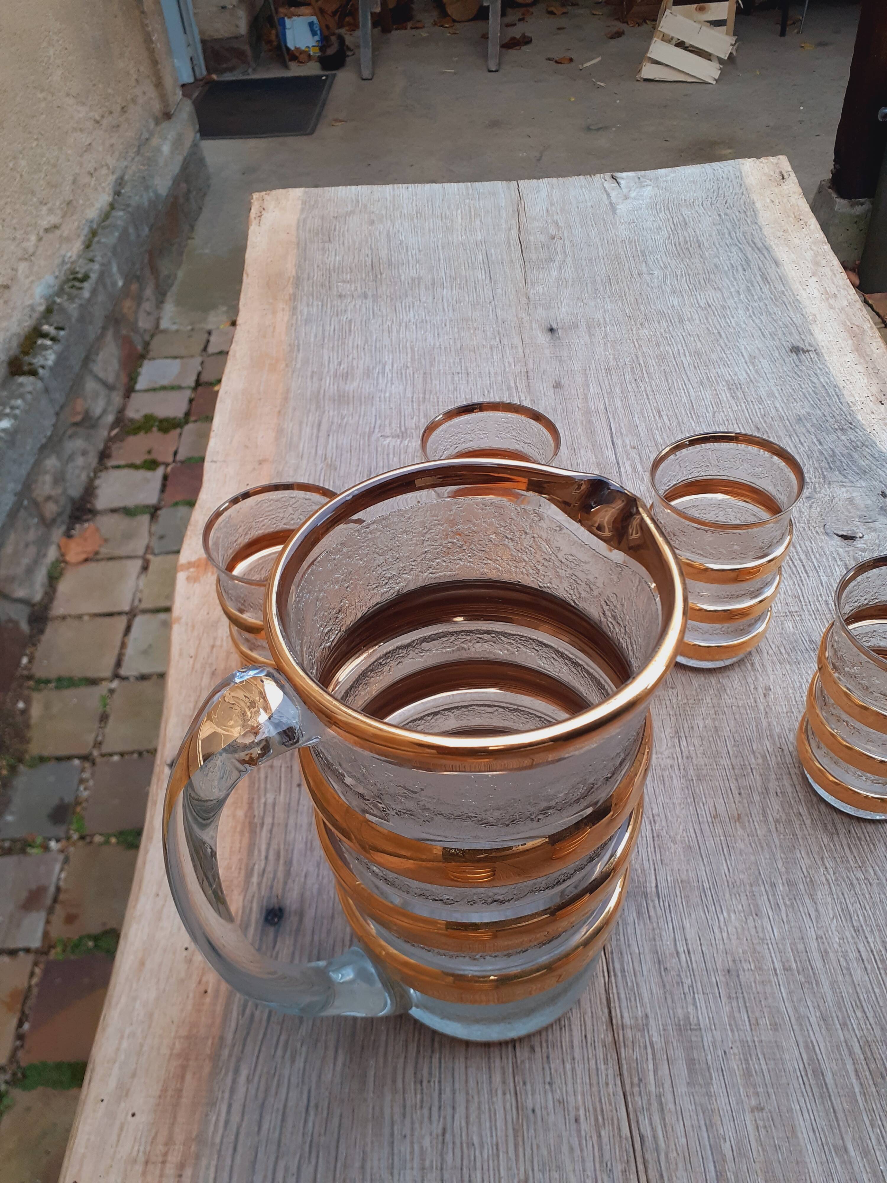 Vintage 1950s orangeade set