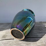 Vintage iridescent ceramic vase