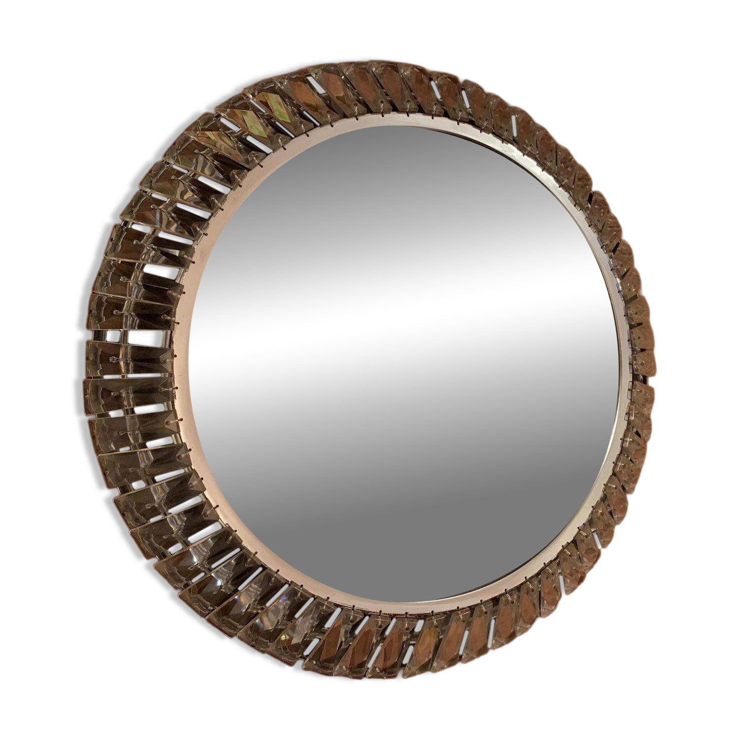 Mirror with Bakalowits crystals from Palwa, 1960s